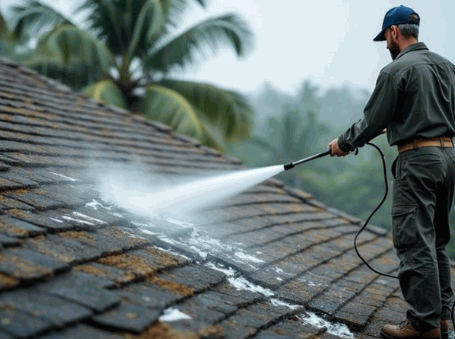 Pressure Washing or Power Washing the roof