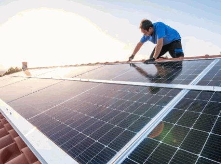 Regular Inspection of solar panel in roof