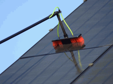 Water Fed Poles for cleaning solar panels